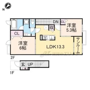 フォレ フォート?【2階】の間取り