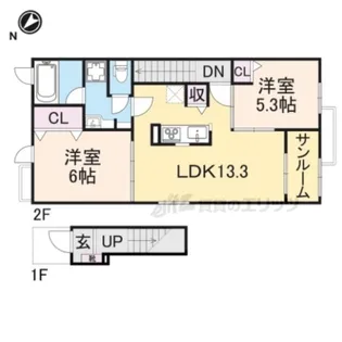 フォレ フォート?【2階】の間取り