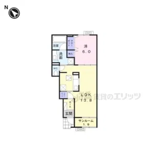 フォレ フォート?【104号室】の間取り