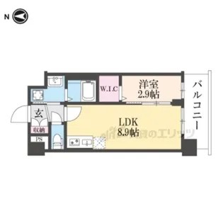 ソルテラス京都JUJO華【3階】の間取り