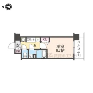 ソルテラス京都JUJO華【8階】の間取り