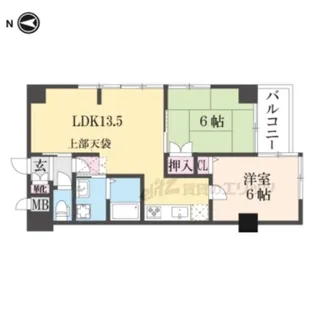 シンフォニー太子道【802号室】の間取り