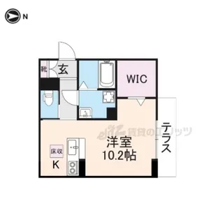 ビオット彦根B棟【1階】の間取り