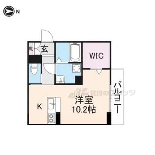 ビオット彦根B棟【3階】の間取り