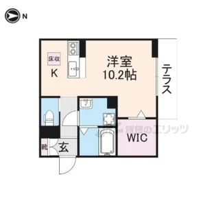 ビオット彦根B棟【1階】の間取り
