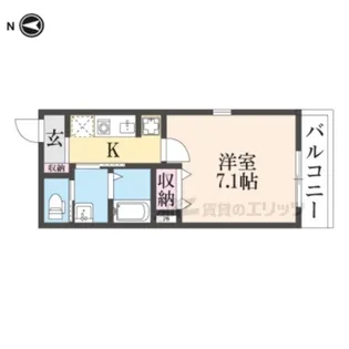 HKK728【仮)203号室】の間取り