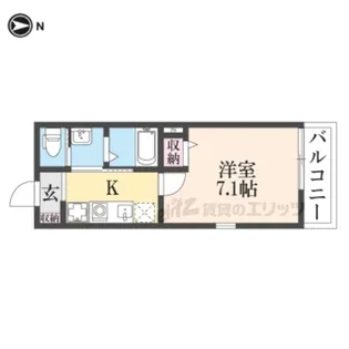 HKK728【仮)201号室】の間取り