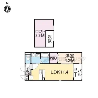 フレイム ガーデン【205号室】の間取り