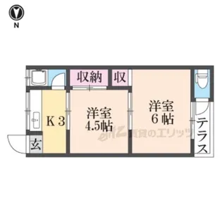 プチハイムキムラ【1B号室】の間取り