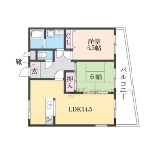 学園前西ラン・ビレッジ【302号室】の間取り