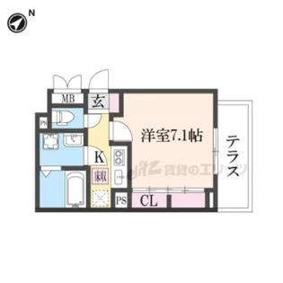 プリムローズ野村【2階】の間取り