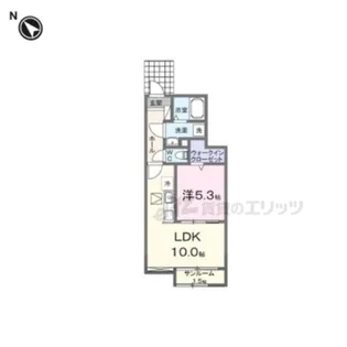 DKエステート守山【109号室】の間取り