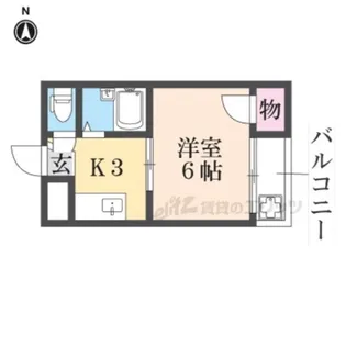 クワイエット香里【2階】の間取り