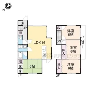滋賀県大津市比叡平3丁目【一戸建】の間取り