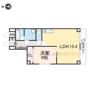 コスモライフ武庫【305号室】の間取り