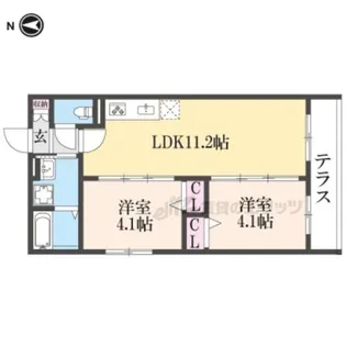 AVANTIO寝屋川市駅【1階】の間取り