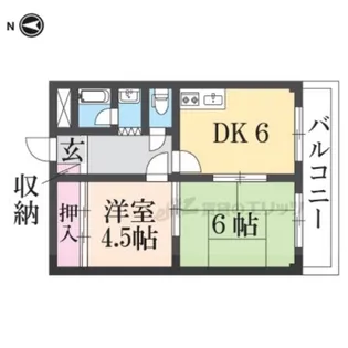 マリンコート川西【3階】の間取り