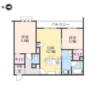 ミラーエステートイーストビル【2階】の間取り