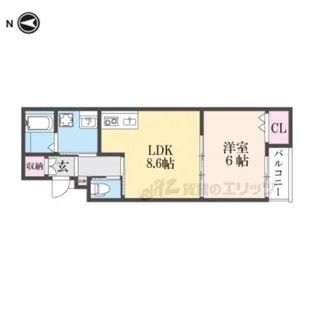 グレートヒルズ8番館【2階】の間取り