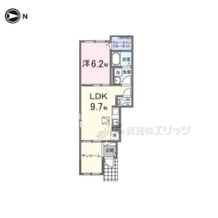 リエール【1階】の間取り