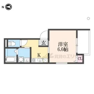 コンプレト醍醐【2階】の間取り