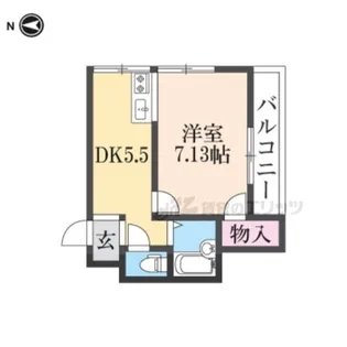 メゾン貞光【302号室】の間取り