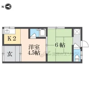 大西文化【1階左端号室】の間取り