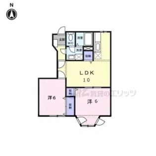 シェルマン【1階】の間取り