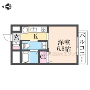 SWISS立花【3階】の間取り