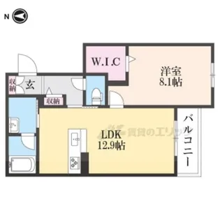 カーサ・ヴェルドール【2階】の間取り