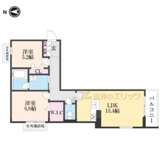 カーサ・ヴェルドール【子育てグリーン】【305号室】の間取り