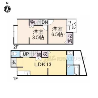 京都府京都市伏見区淀際目町【一戸建】の間取り