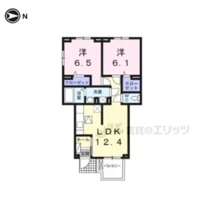 Yシャトレーヌ【1階】の間取り