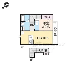 Esprit V【203号室】の間取り