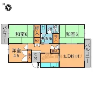守山駅前東住宅5号棟【502号室】の間取り