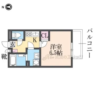 ヴェルドミール栄根【201号室】の間取り