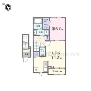 Viides【204号室】の間取り