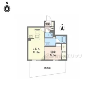 シャーメゾン マーサ東山【101号室】の間取り