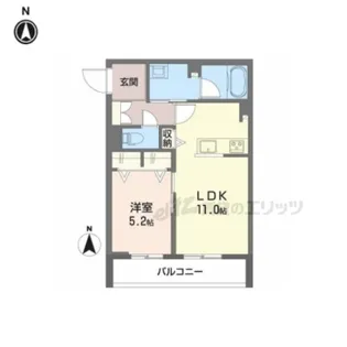 シャーメゾン マーサ東山【202号室】の間取り