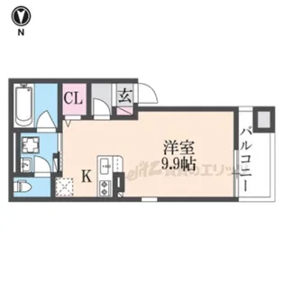 カルバス ヴィラージュ【201号室】の間取り