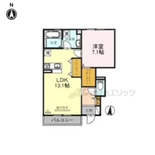 グロリア【102号室】の間取り