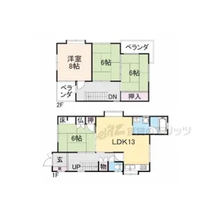 奈良県桜井市大字三輪【一戸建】の間取り