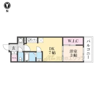 シエーナグランデ四条烏丸【406号室】の間取り