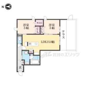 SORAIRO HILLS 空彩ヒルズ【101号室】の間取り