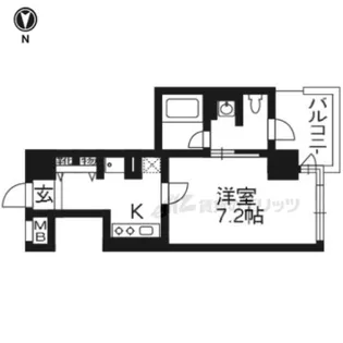 ライオンズマンション四条大宮【302号室】の間取り