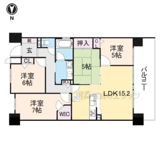 パデシオン六地蔵ザ・タワーレジデンス【1016号室】の間取り
