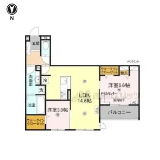 吉勇【202号室】の間取り