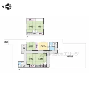 奈良県奈良市大安寺4丁目【一戸建】の間取り