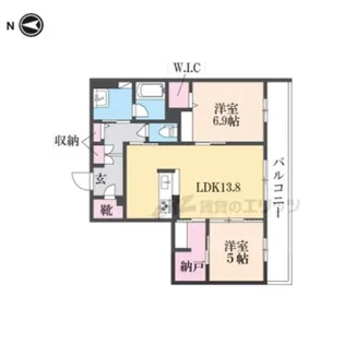 Plana Bene【3階】の間取り