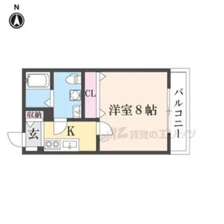 プランドール寺之内【301号室】の間取り